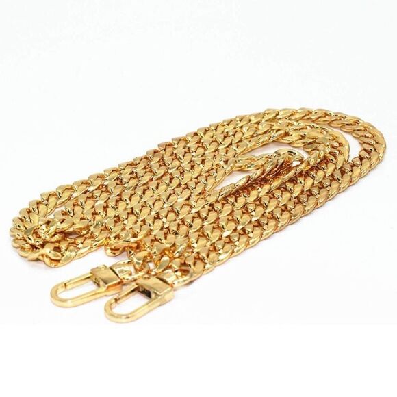 NWT 47" DIY Iron Flat Chain Strap Handbag Chains Accessories with Metal Buckles - Picture 4 of 5